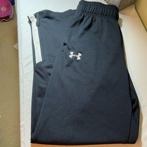 Boys’ Black Under Armour Loose Sweatpants!